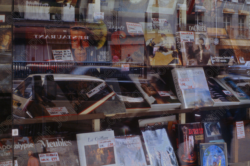 Bookshop Window 
 Paris, France 1980