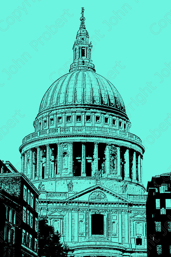St Pauls Turquoise 
 St Paul's Cathedral, London 2011