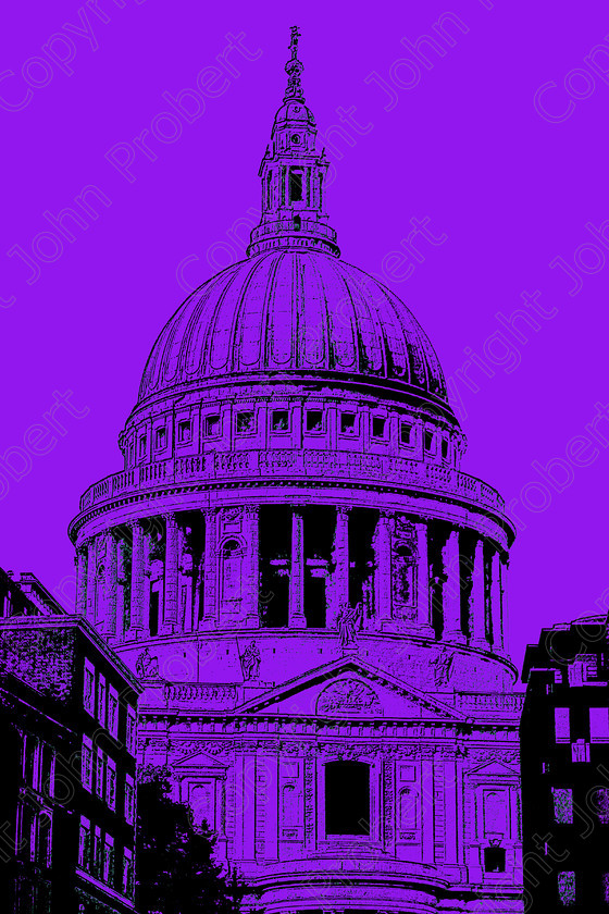 St Pauls Purple 
 St Paul's Cathedral, London 2011