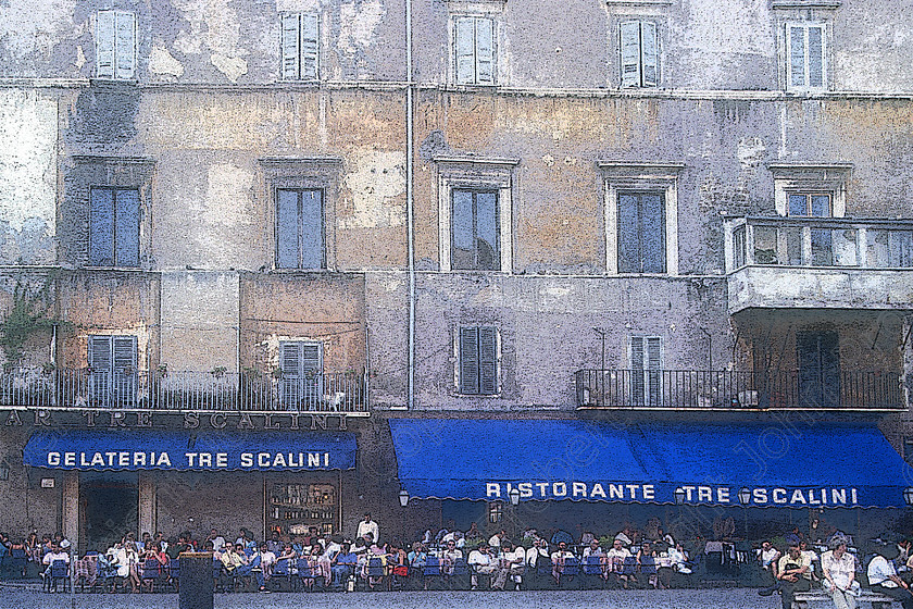 Restaurant Tre Scalini 
 Rome, Italy 1987