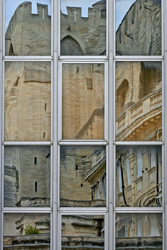 Castle Reflection 
 Avignon, France 2007