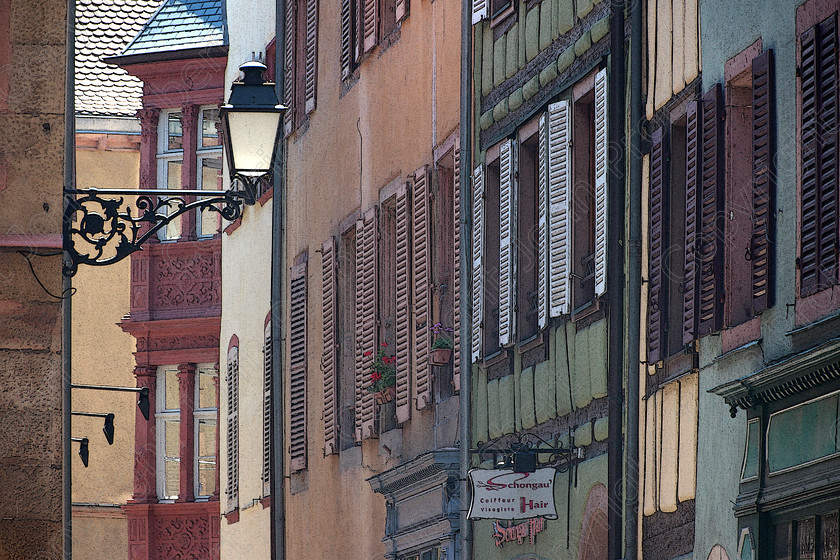Lamp and Shutters 
 Colmar, Alsace, France 2014