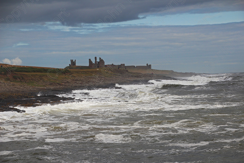 Ruins and Waves 
 Dunstanburgh Castle from Craster, Northumberland 2014