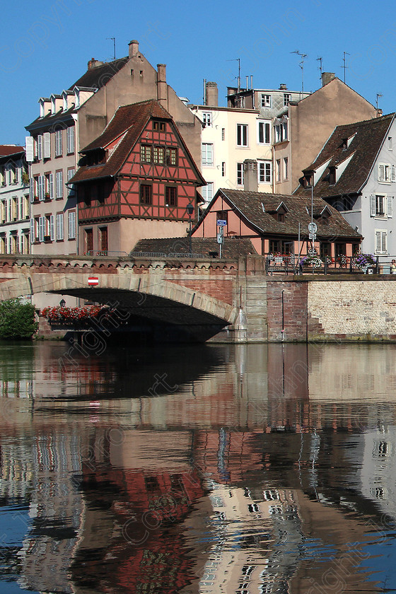 Bridge and Red House 
 Strasbourg, France 2014