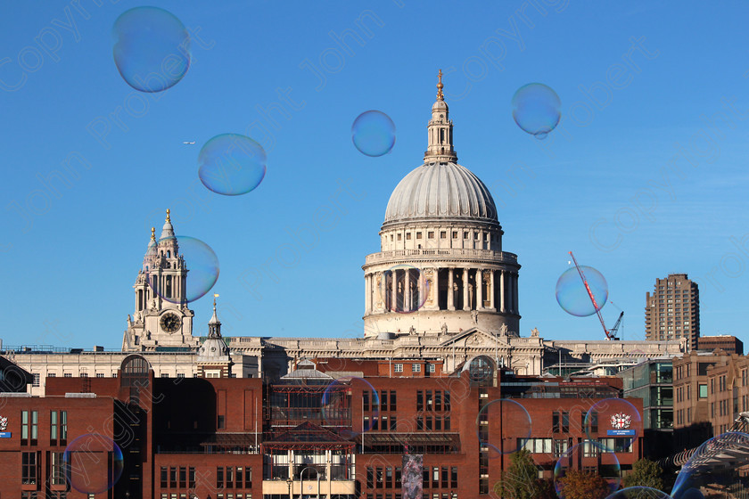 Bubbles and Saint Pauls 
 London 2013