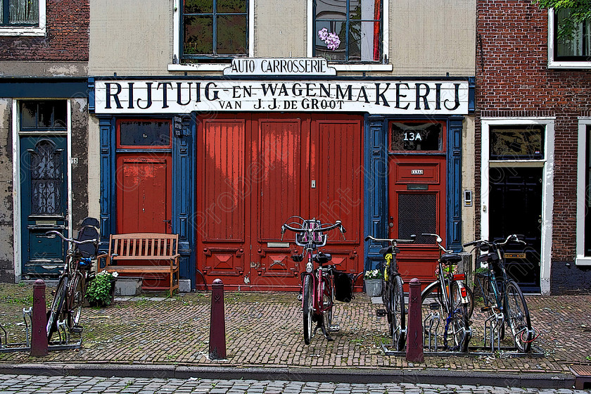 Street and Cycles 
 Leiden, Netherlands 2008